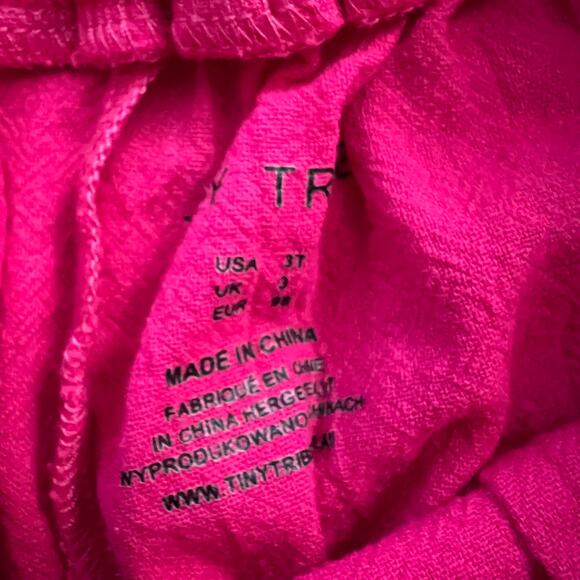 Tiny tribe bright pink pocket elastic waist toddler girl summer shorts 3T - Picture 3 of 5